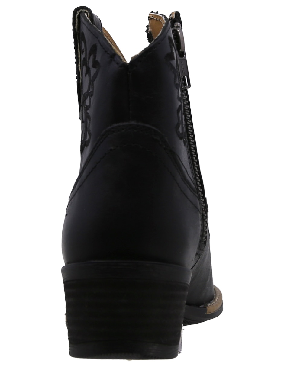 Bota cowboy al tobillo Texaban Vaquera de piel para mujer